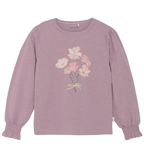 Minymo Bluse - Elderberry m. Print