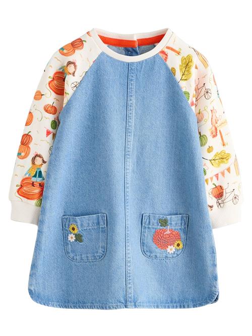Se Next Kjole  blue denim / blandingsfarvet ved About You