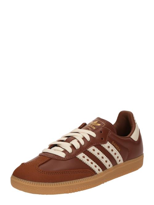 ADIDAS ORIGINALS Sneaker low 'SAMBA'  brun / hvid