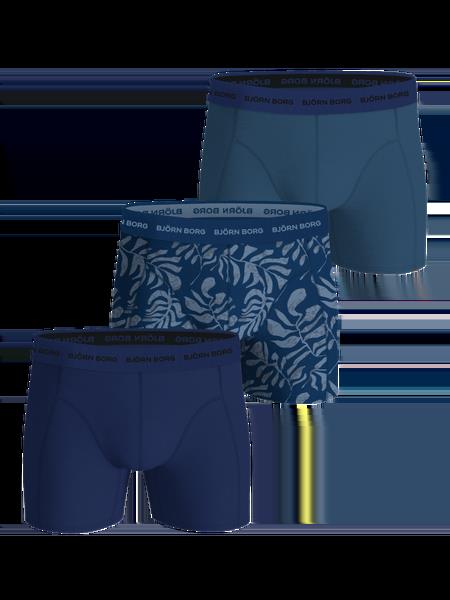 Björn Borg Cotton Stretch Boxers 3-pack Blå, L