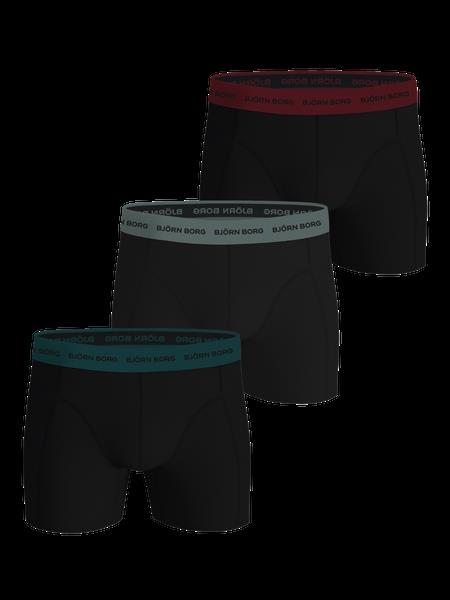 Björn Borg Cotton Stretch Boxers 3-pack Sort, L