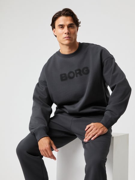 Björn Borg Borg Oversized Sweatshirt Grå, XL