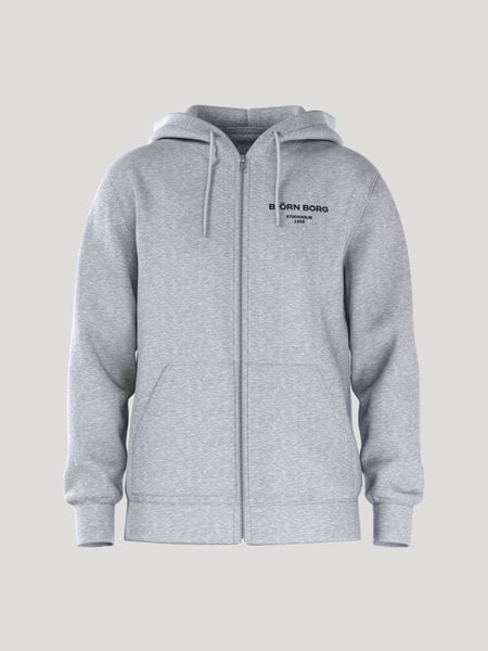 Björn Borg Borg Essential 1 Zip Hoodie Grå, S