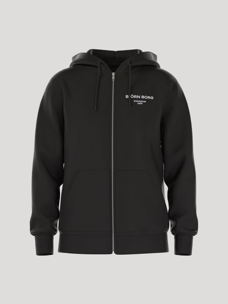 Björn Borg Borg Essential 1 Zip Hoodie Sort, XL