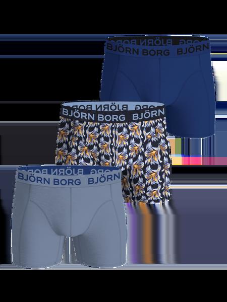 Björn Borg Cotton Stretch Boxers 3-pack Blå, M