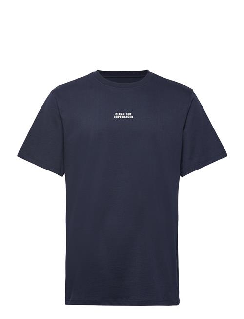 Cohen Brushed Tee Ss Clean Cut Copenhagen Blue