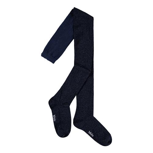 Molo Glitterstrømpe Galaxy Blue  Galaxy Blue 92/98 cm  Marineblå  92/98 cm  kvinde