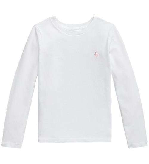 Polo Ralph Lauren Bluse - Hvid m. Rosa