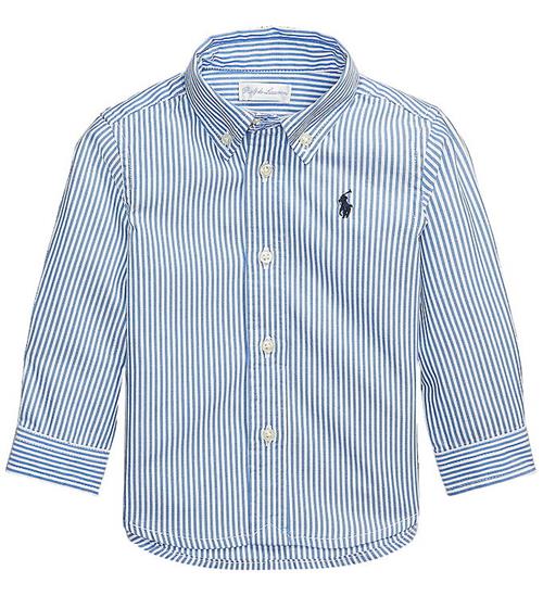 Polo Ralph Lauren Skjorte - Slim Fit - Blå/Hvidstribet