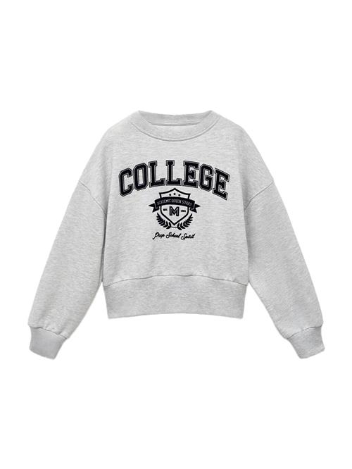 MANGO KIDS Sweatshirt 'CAMBRI'  grå-meleret / sort