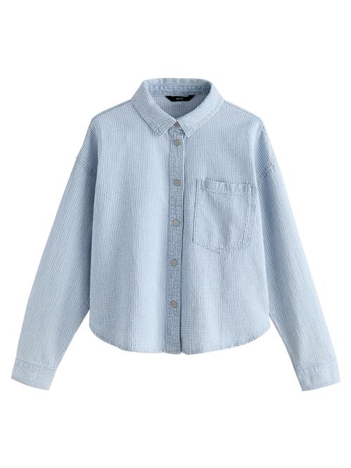 Next Bluse  blue denim / hvid