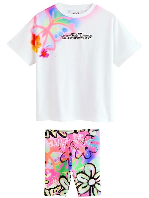 Next Sæt  blå / pink / sort / hvid
