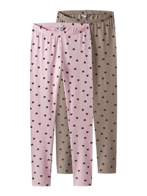 Se TWO SOON Leggings  oliven / pastelpink / sort ved About You