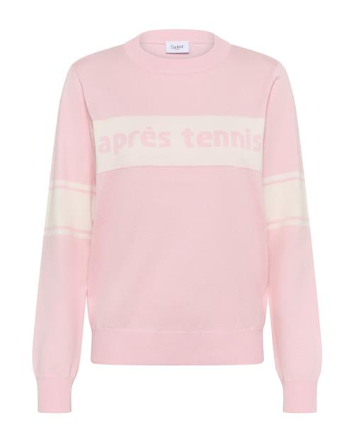 SAINT TROPEZ Pullover 'Milou '  lyserød / hvid