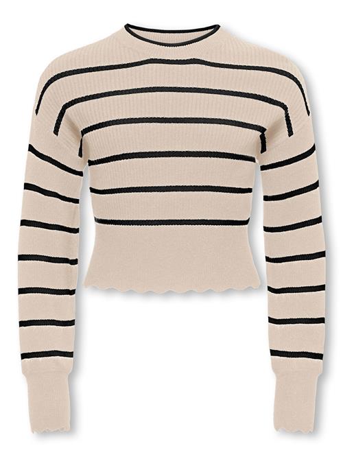 ONLY GIRLS Pullover  beige / sort