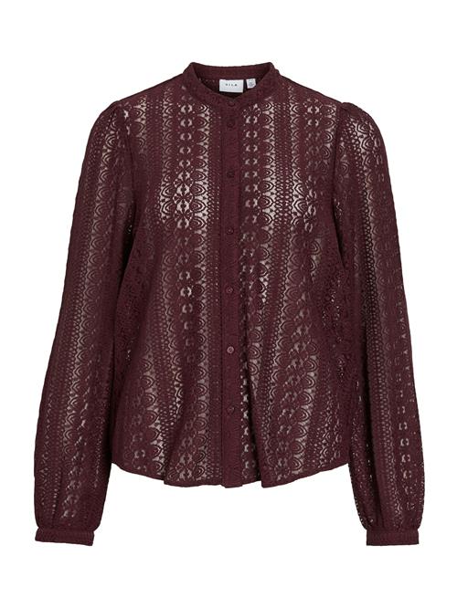 VILA Bluse 'VIChikka'  burgunder