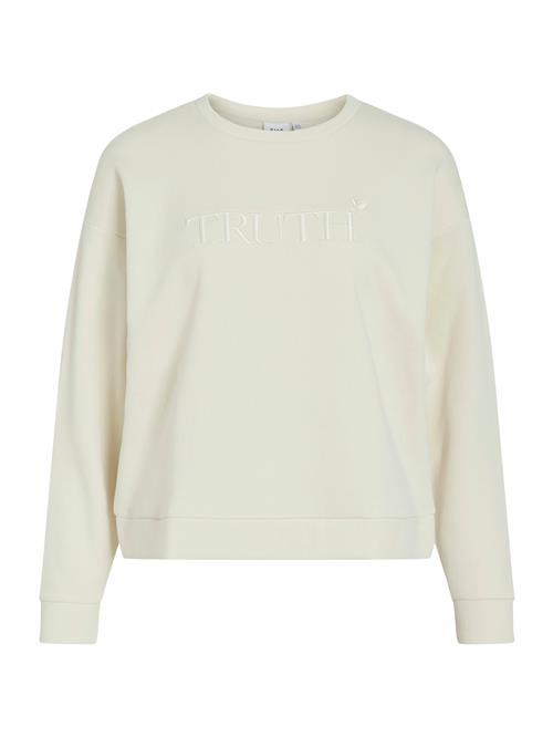 VILA Sweatshirt 'VIElsk'  ecru