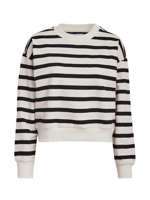 Se minus Sweatshirt 'Estella'  sort / hvid ved About You