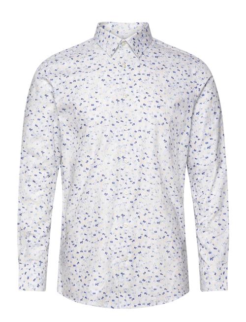 Slhslimsoho-Ethan Aop Shirt Ls Selected White