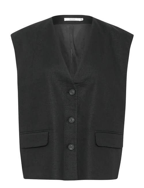 Gzizza Linen Waistcoat Gestuz Black