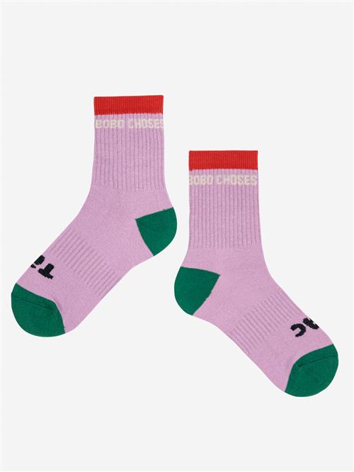 Bobo Choses Tic Tac Toe Korte Sokker Purple  Purple 32-34 EU  Lilla  32-34 EU  mand