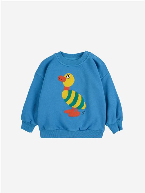 Bobo Choses Striped Duck Sweatshirt Blue  Blue 18 Months  Blå  18 måneder  Unisex