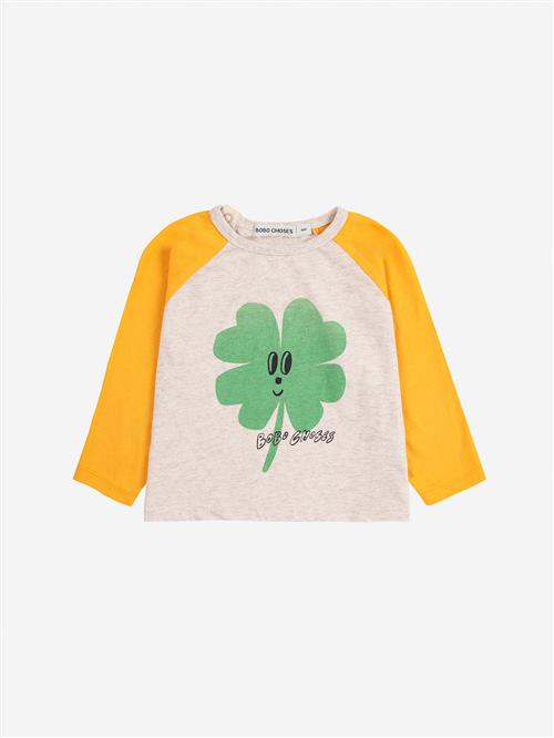 Bobo Choses Lucky Clover T-shirt White White 12 Months  Hvid  12 måneder  Unisex