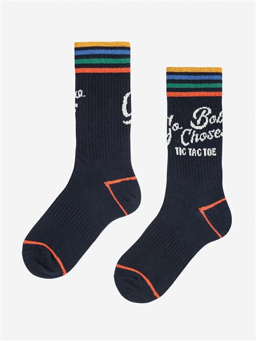 Bobo Choses Go Bobo Navy Lange Sokker Midnight Blue  Midnight Blue 35-37 EU  Blå  35-37 EU  mand