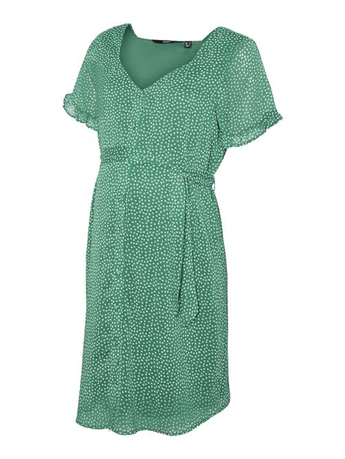 Vero Moda Maternity Sommerkjole 'VMMCaro'  mørkegrøn / hvid