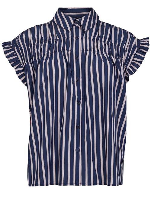 Se NÜMPH Bluse 'NUJOELLE'  navy / orkidee / bordeaux ved About You