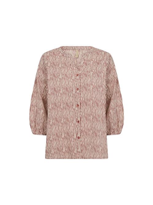 Soyaconcept Bluse 'Saima'  beige / rød