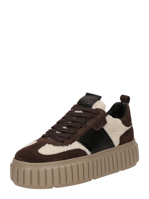 Kennel & Schmenger Sneaker low 'Zap'  creme / mørkebrun / sort