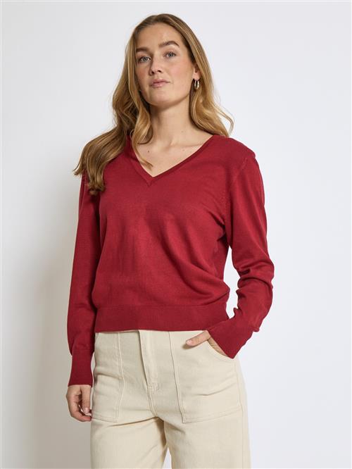 Peppercorn Cardigan 'Bandy'  mørkerød