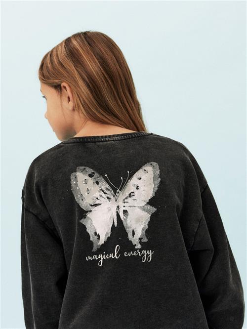 Se NAME IT Sweatshirt Liva Black hos SmartKidz
