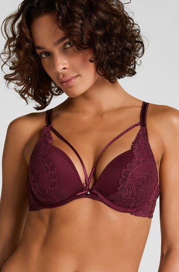 Hunkemöller Polstret push-up bøjle-bh Isadora rød