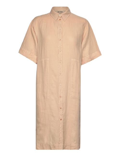 Mal Linen Shirt Dress MOS MOSH Beige