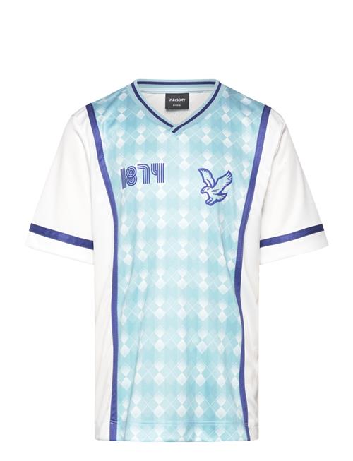 Se Printed Argyle T-Shirt Lyle & Scott White ved Booztlet