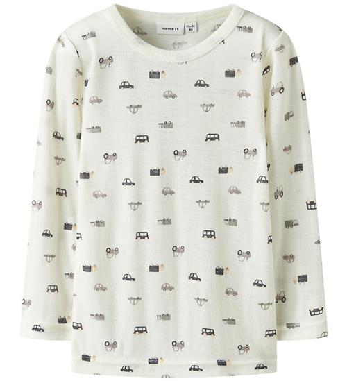 Name It Bluse - Uld - Noos - NmmWang - Snow White/Small Cars