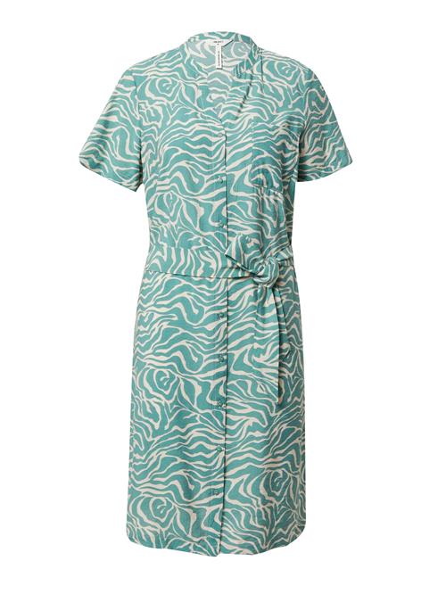 OBJECT Blusekjole 'SELINE'  smaragd / hvid