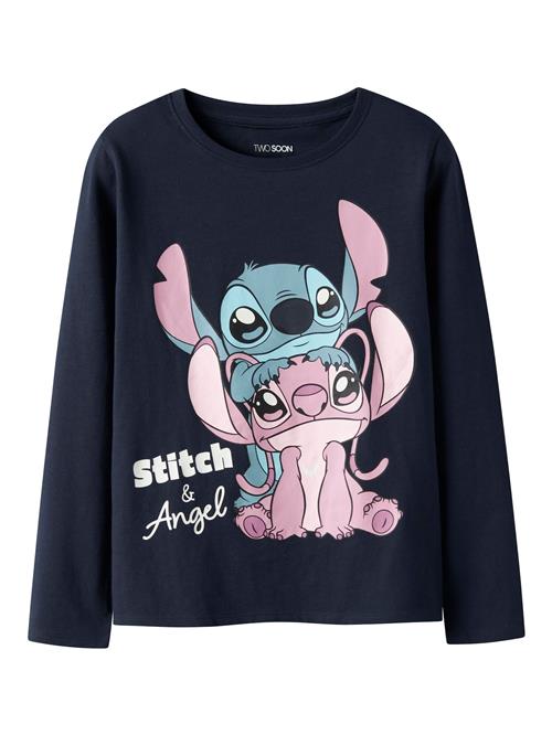 TWO SOON Bluser & t-shirts 'Stitch'  navy / turkis / lyserød / pudder