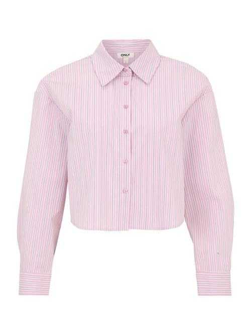 Only Petite Bluse 'ONLSIKA'  grå / lysviolet / hvid