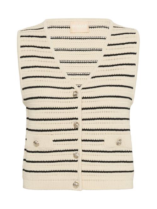 SOAKED IN LUXURY Strikvest 'SLMadalena'  sort / hvid