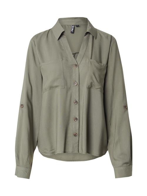 PIECES Bluse 'PCRAFINA'  oliven