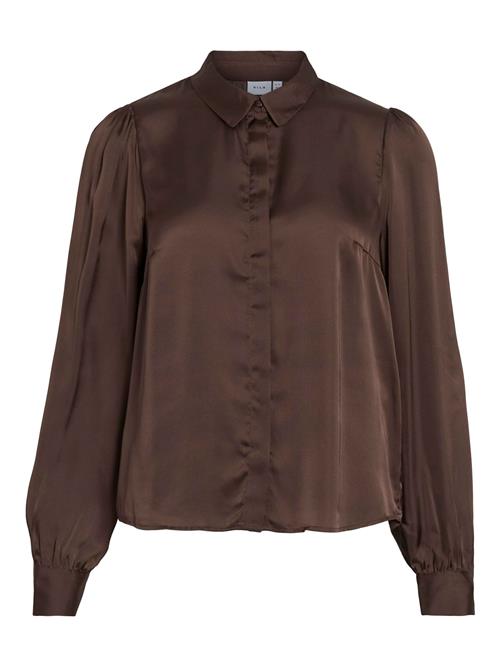 Se VILA Bluse 'VISofie'  mørkebrun ved About You