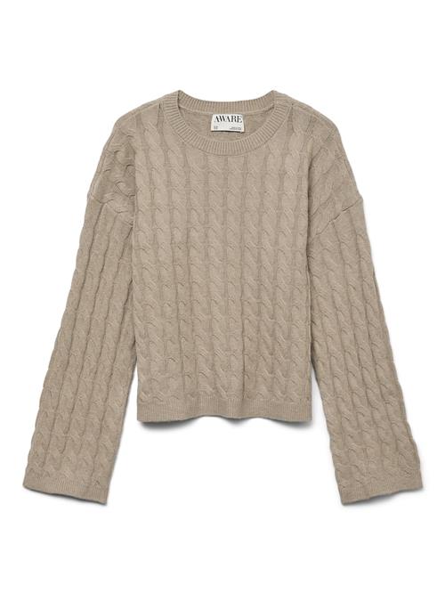 VERO MODA Pullover 'AWLorella'  mørkebeige