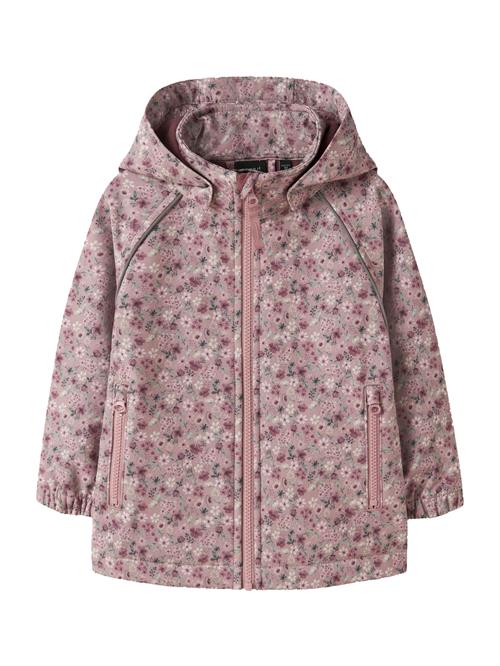 NAME IT Funktionsjakke 'NMFAlfa08'  mørkegrøn / lyserød / magenta / rosé