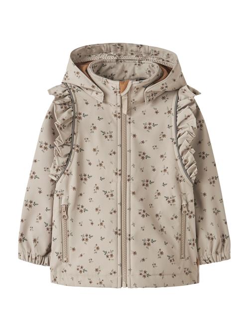 NAME IT Funktionsjakke 'NMFAlfa08'  mørkebrun / taupe / mørkegrøn