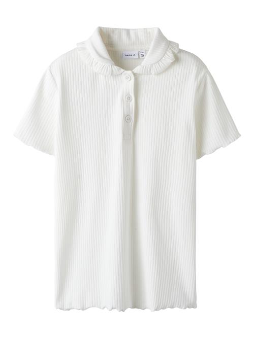 Se NAME IT Rib Polo T-shirt Kissia Cloud Dancer hos SmartKidz