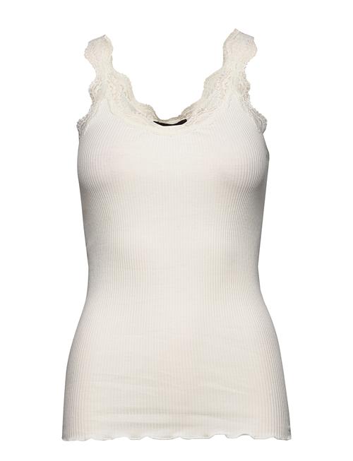 Se Organic Top W/ Lace Rosemunde White ved Booztlet