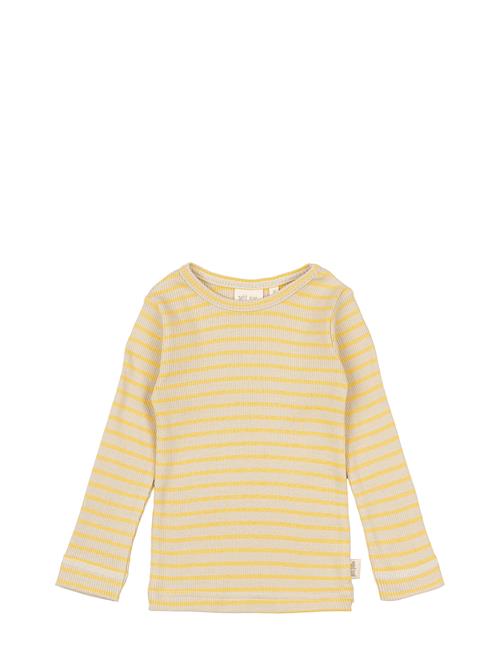 T-Shirt L/S Modal Striped Petit Piao Yellow